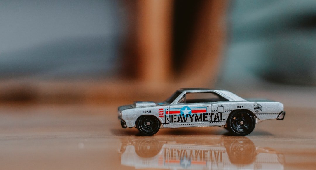 a toy car that is sitting on a table