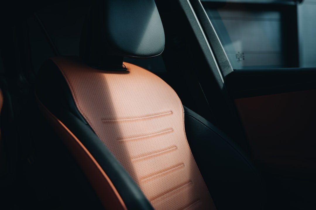 a close up of a car's interior with the sunroof
