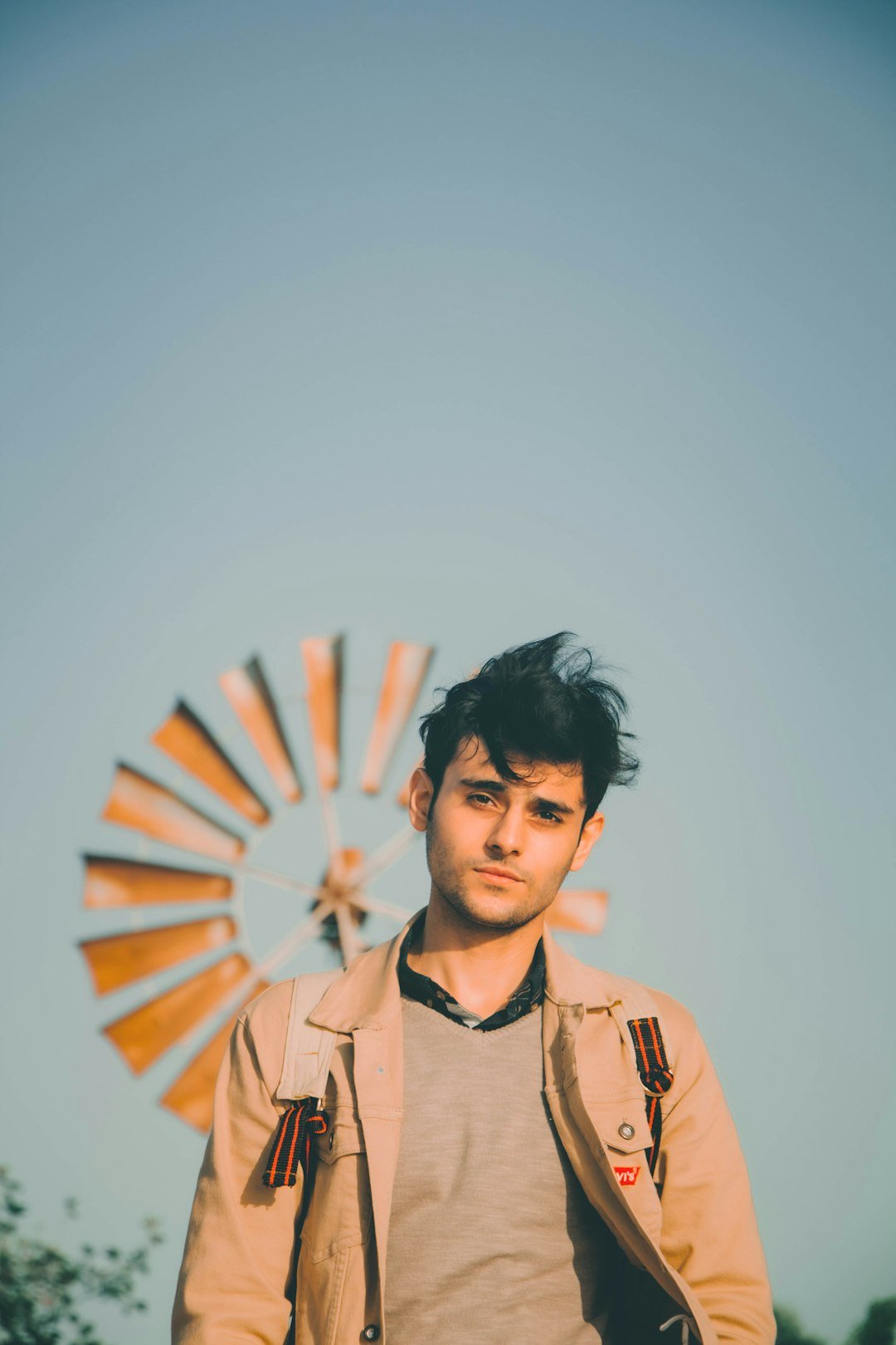 man in brown button up shirt