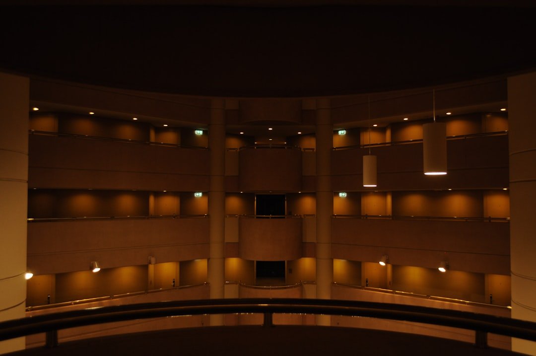 a building with many windows