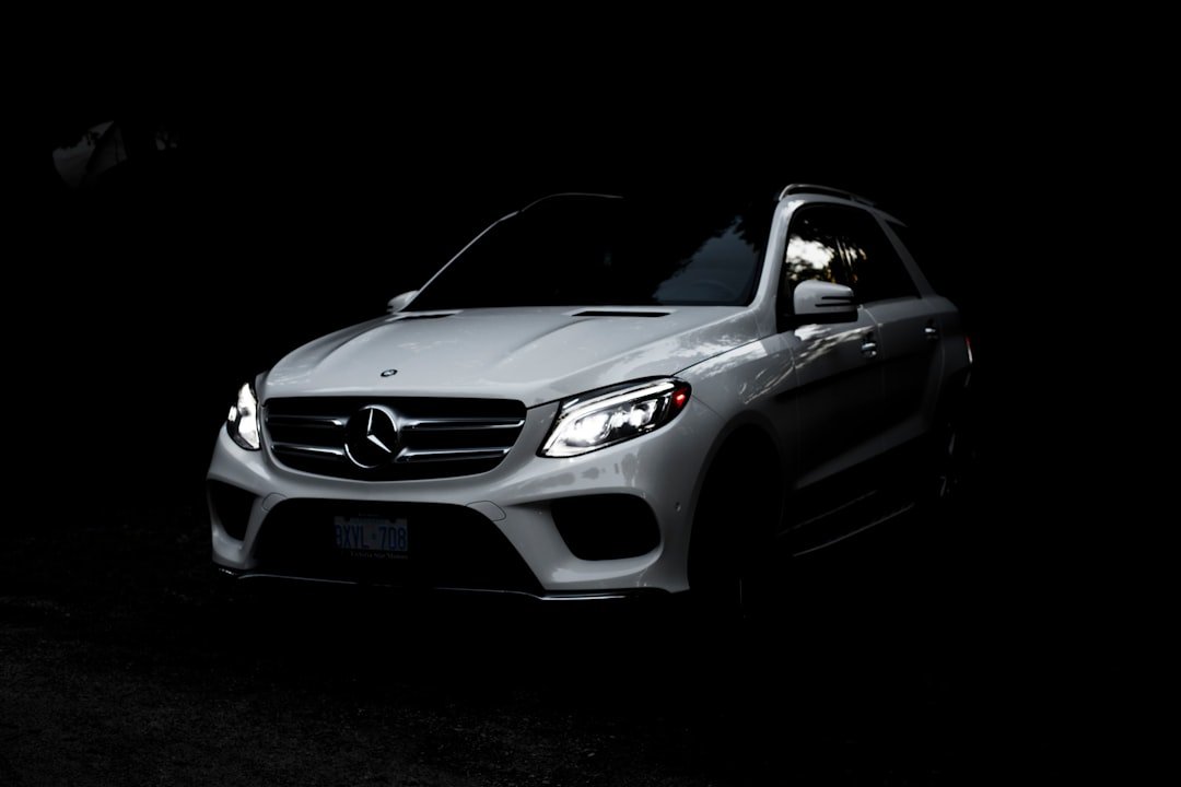 white Mercedes-Benz SUV