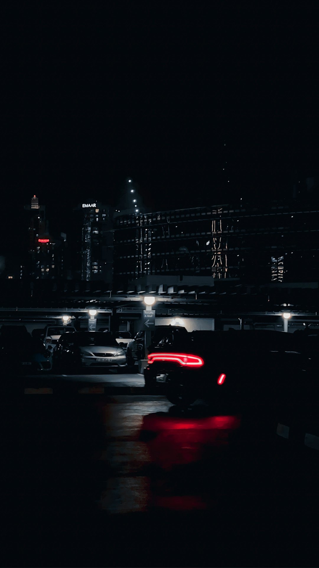 cars on road during night time
